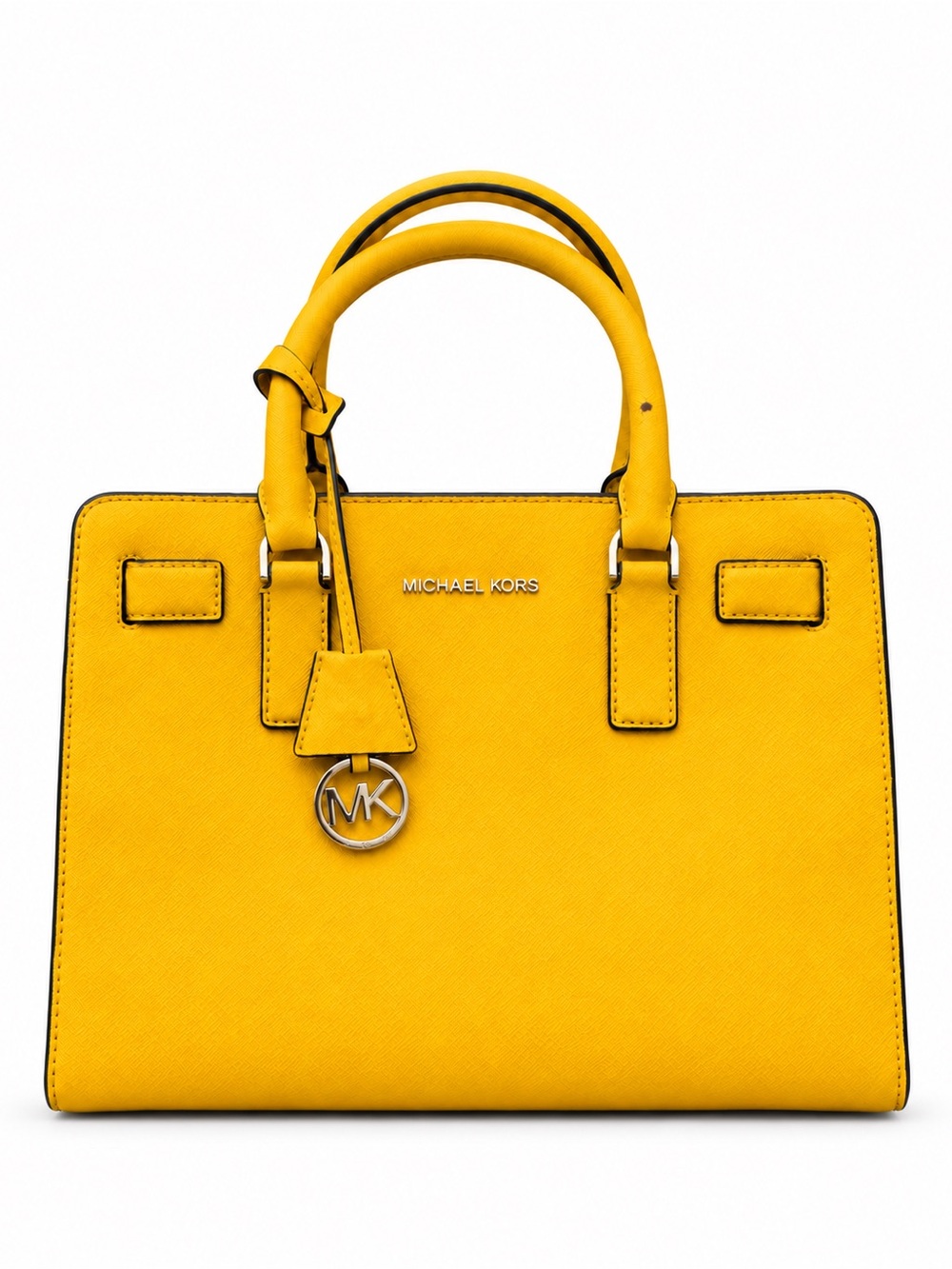 Michael Kors – Dillon Medium Saffiano Leather Satchel – Sunflower Yellow